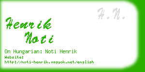 henrik noti business card